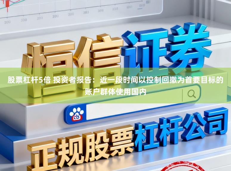 股票杠杆5倍 投资者报告：近一段时间以控制回撤为首要目标的账户群体使用国内